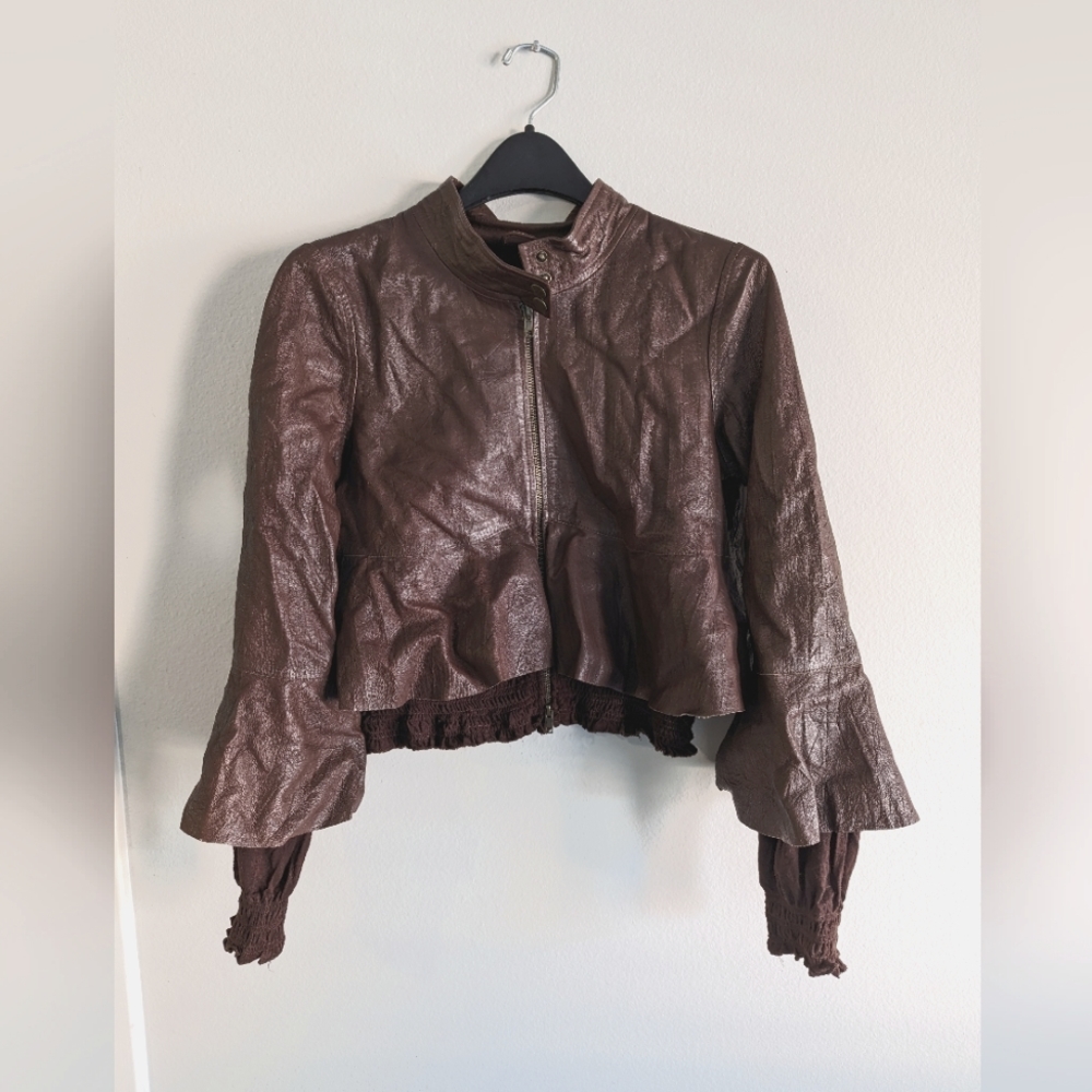 BCBG Leather jacket